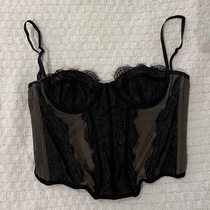 Urban Outfitters Modern Love Corset Black